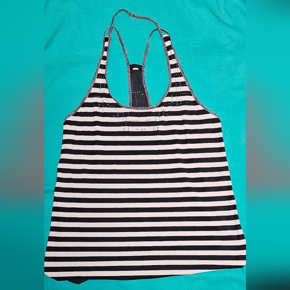 Lululemon Water Bound Singlet Apex Stripe Printed Black Dune - Picture 7 of 16